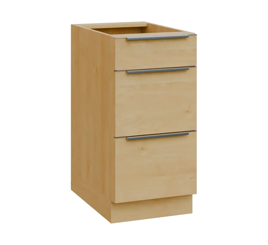 SIS - 4Z33 spodní skříňka, 3-zásuvková, 870x400x600, javor horský